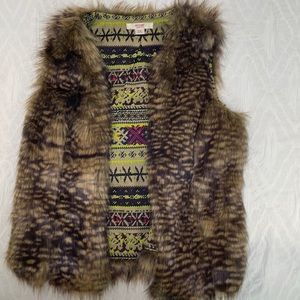Animal print vest